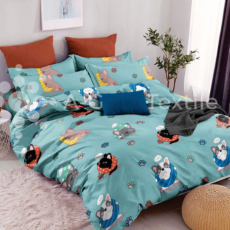 Ткань для постельного белья Бязь "Gold" Lux детская GLB329blue