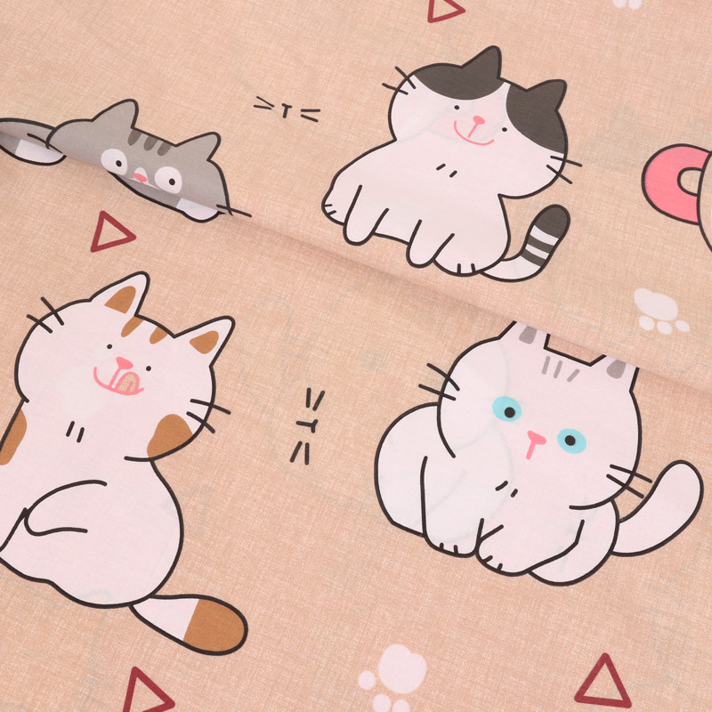 Ткань для постельного белья Бязь "Gold" Lux детская GLB8099beige