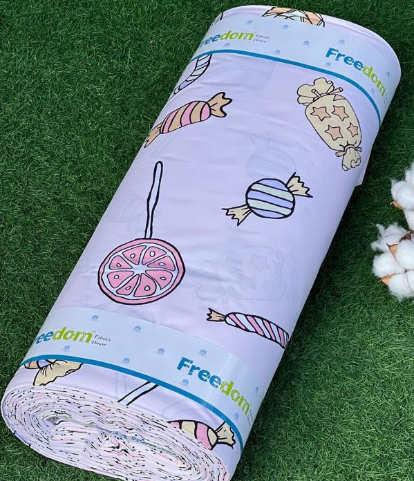 Детская ткань для постельного белья Ранфорс R-11-91violet (30м)