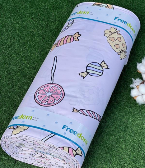 Детская ткань для постельного белья Ранфорс R-11-91violet (30м)