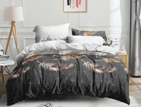 Полуторний набір постільної білизни 150*220 із полікотону №20123 Черешенька™