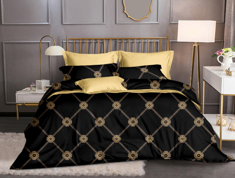 Сімейний набір постільної білизни із Сатину №106AB Черешенка™