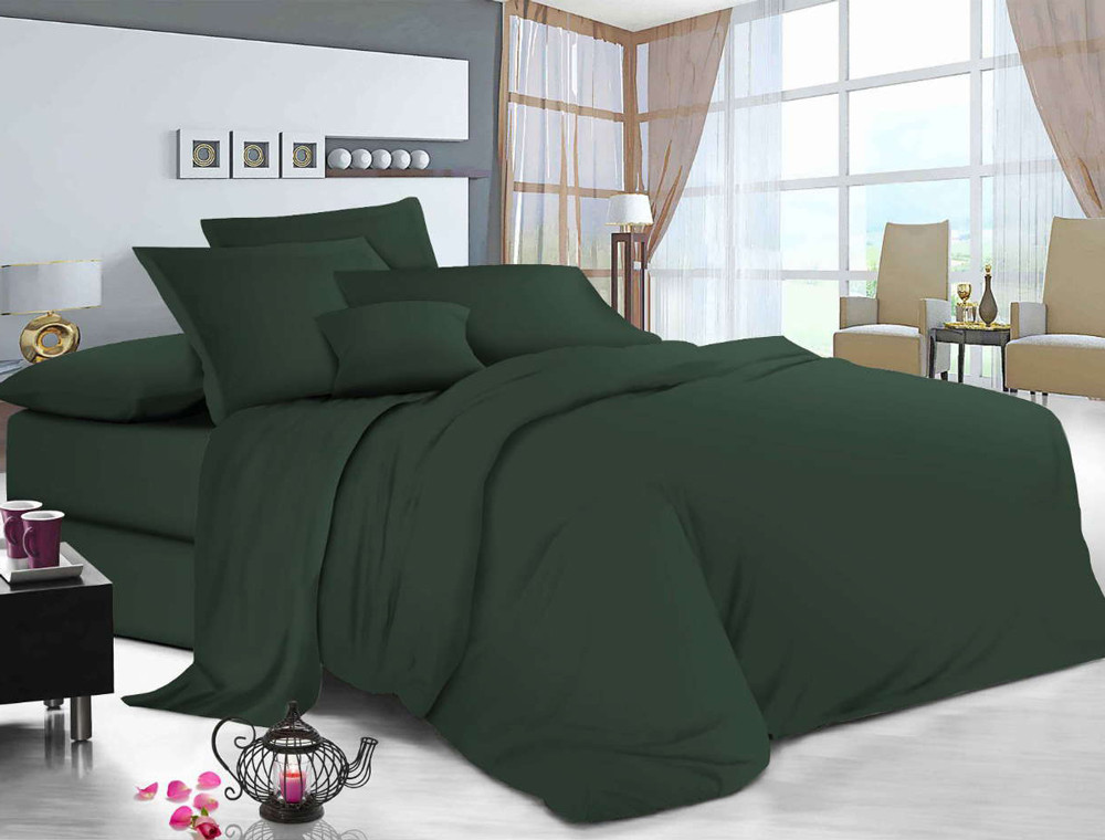 Євро-максі набір однотонної постільної білизни 200*220 із Бязі "Gold" №511034 Черешенка™