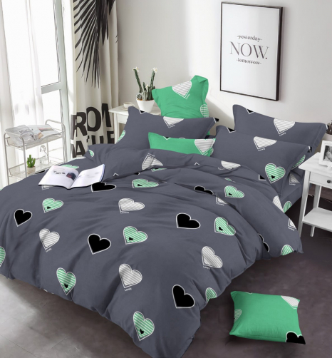 Ткань для постельного белья Бязь "Gold" Lux GL16970grey