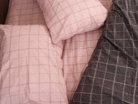 Полуторний набір постільної білизни 150*220 із Сатину №44332AB Черешенка™