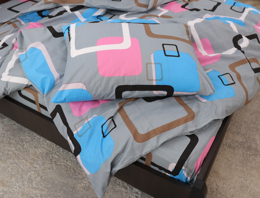 Полуторний набір постільної білизни 150*220 із Бязі "Gold" №157568 Черешенка™