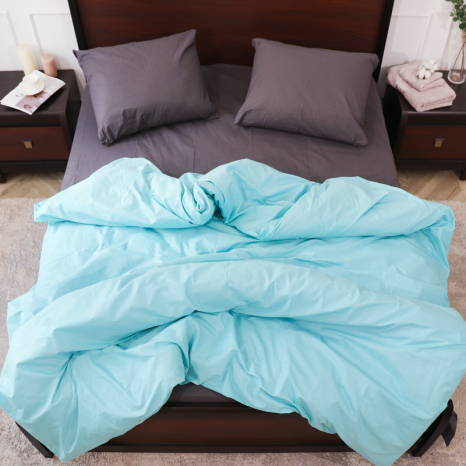 Ткань для постельного белья Бязь "Gold" Lux однотонная GL3057Green + 3058Grey (A+B) - (50м+50м)