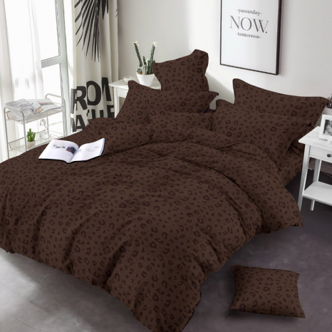 Тканина для постільної білизни Бязь "Gold" Lux GL3579brown