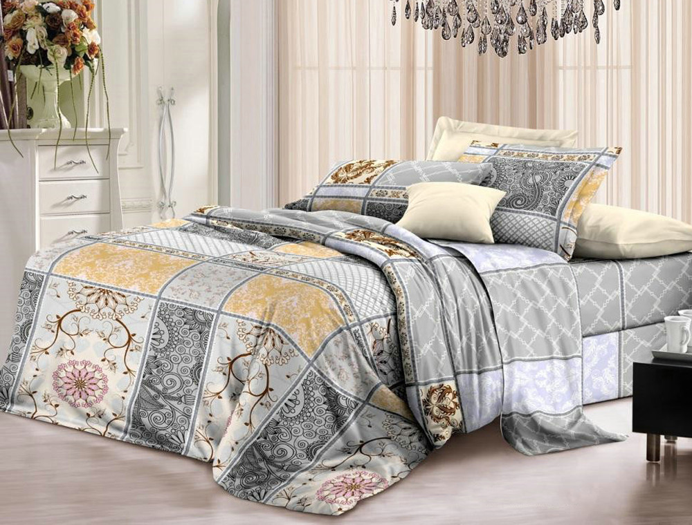 Евро макси набор постельного белья 200*220 из Бязи "Gold" №15966 Черешенка™