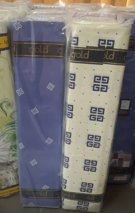 Ткань для постельного белья Бязь "Gold" Lux "Греческая символика" GL1368 (A+B) - (50м+50м)