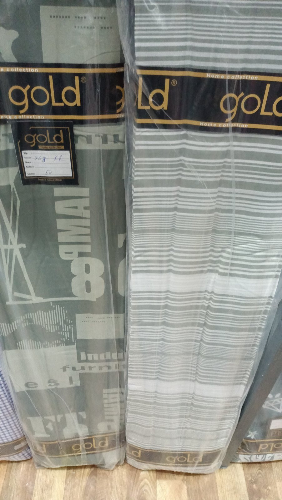 Тканина для постільної білизни Бязь "Gold" Lux "Призма сірого" GL1681 (A+B) - (50м+50м)