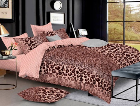 Полуторний набір постільної білизни 150*220 із Ранфорсу №18819 Черешенка™