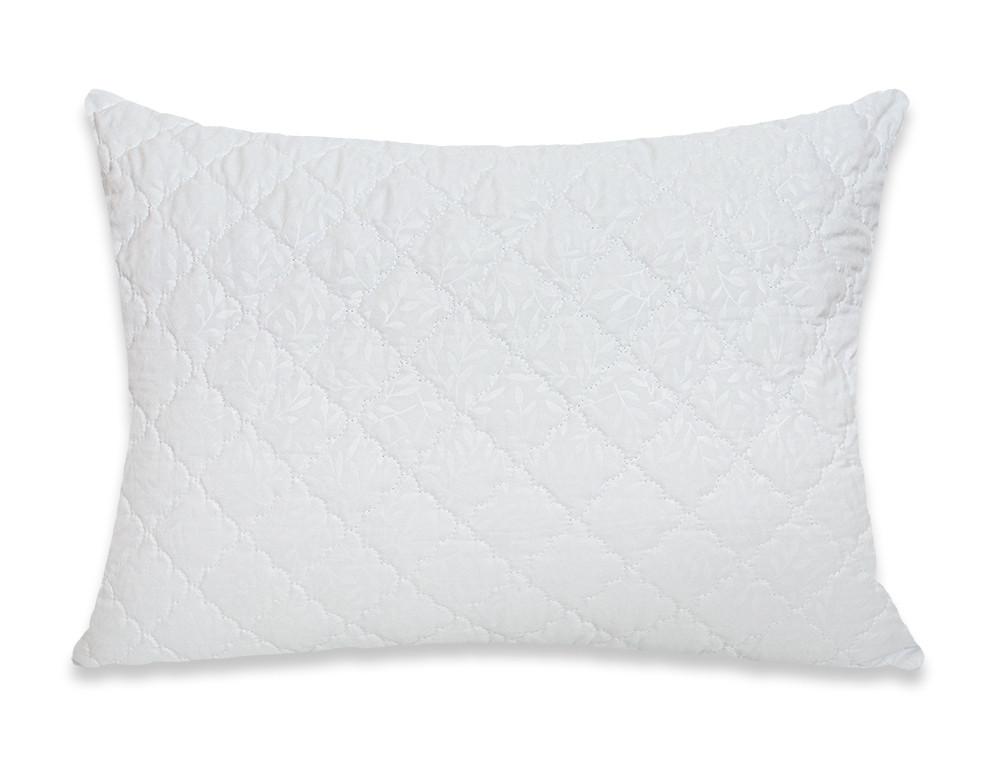 Подушка стьобана на блискавці 50*70 мікрофібра/холлофайбер №5070-16