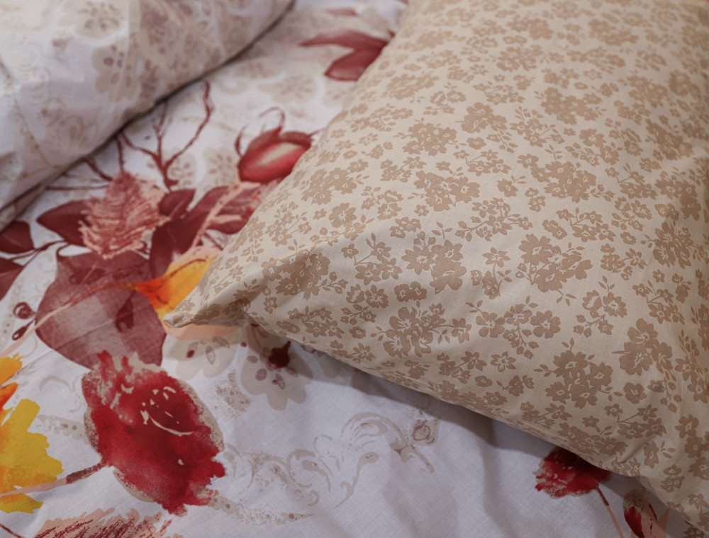 Полуторний набір постільної білизни 150*220 із Бязі "Gold" №154309AB Черешенка™