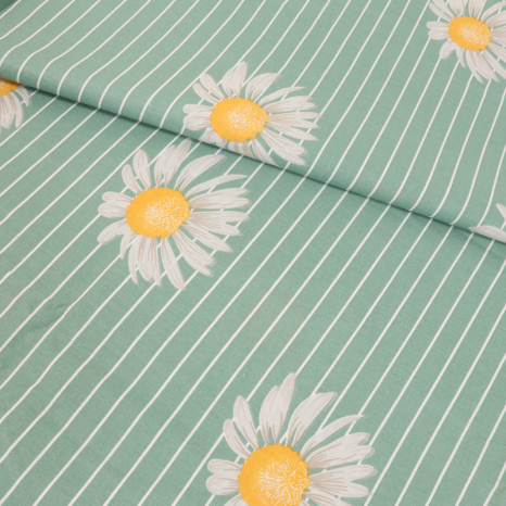 Ткань для постельного белья Бязь "Gold" Lux GL3553green