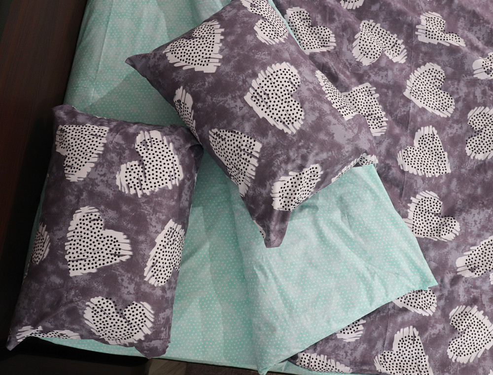 Полуторный набор постельного белья 150*220 из Бязи "Gold" №151978AB Черешенка™