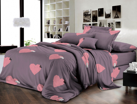 Двоспальний набір постільної білизни 180*220 із Ранфорсу №181998 Черешенка™