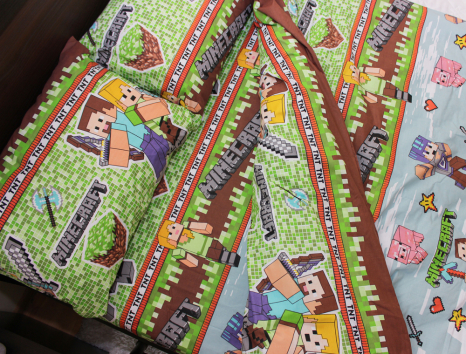 Полуторний набір постільної білизни 150*220 із Бязі "Gold" №164145 Черешенька™