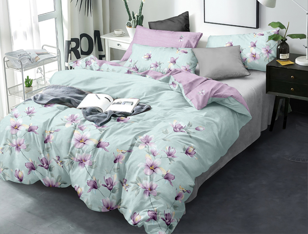 Двоспальний набір постільної білизни 180*220 із Ранфорсу №18684AB Черешенка™