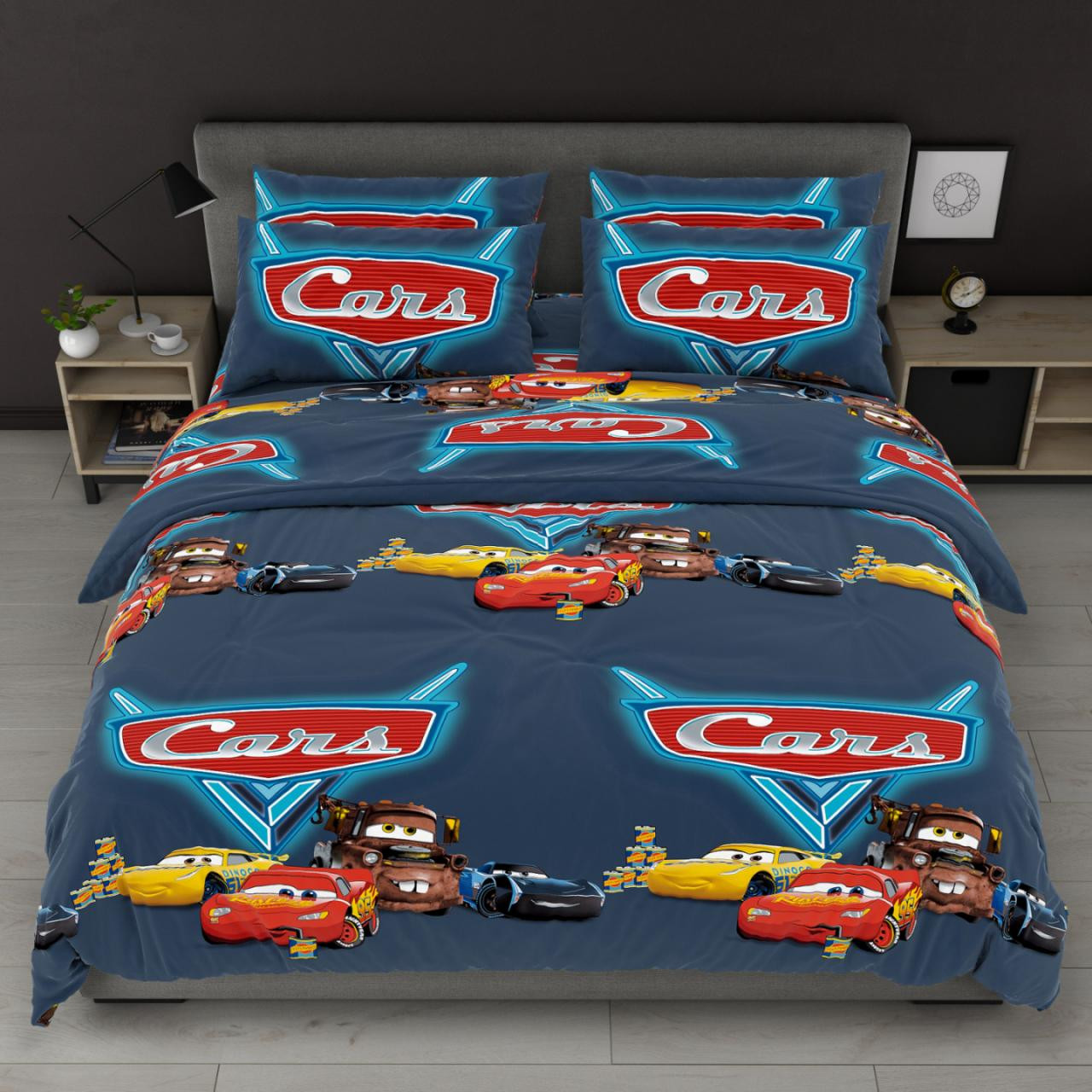 Тканина для постільної білизни Бязь "Gold" Lux дитяча GLB8275blue