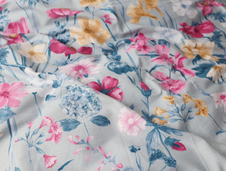 Двоспальний набір постільної білизни 180*220 із Сатину №016AB Черешенка™