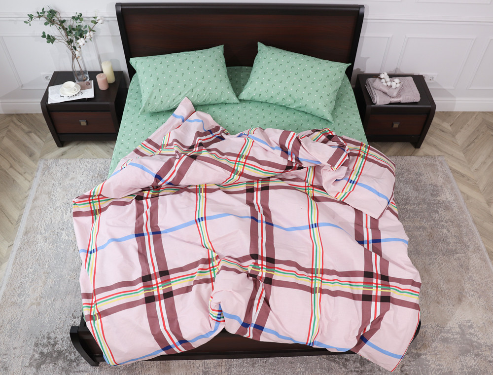 Євро-максі набір постільної білизни 200*220 із Бязі "Gold" №151900AB Черешенка™