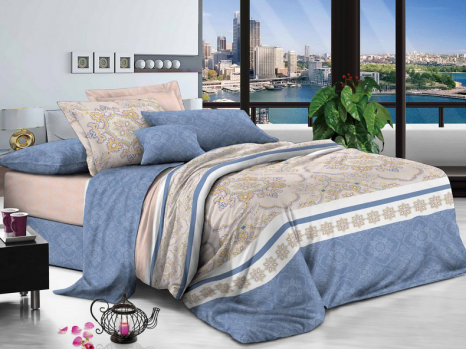 Тканина для постільної білизни Сатин S1866 (A+B) - (50м+50м)