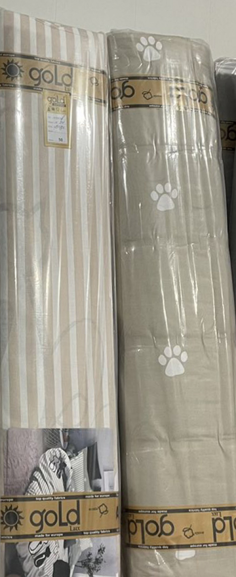 Ткань для постельного белья Бязь "Gold" Lux GL1952beige (A+B) - (50м+50м)