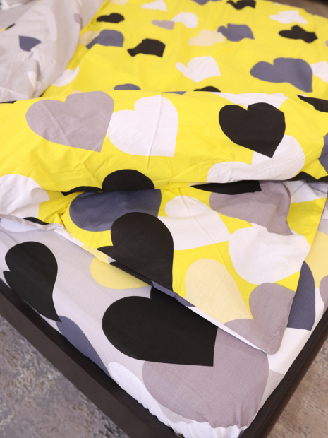 Двоспальний набір постільної білизни 180*220 із Бязі "Gold" №151233AB Черешенка™