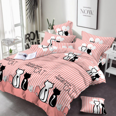 Ткань для постельного белья Бязь "Gold" Lux GL16000pink