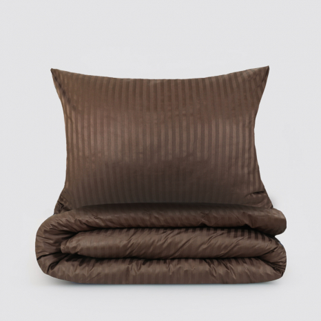 Евро макси набор постельного белья 200*220 из Страйп Сатина №541312