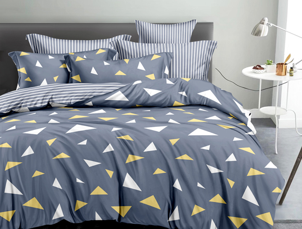 Двоспальний набір постільної білизни 180*220 із Сатину №582AB Черешенка™