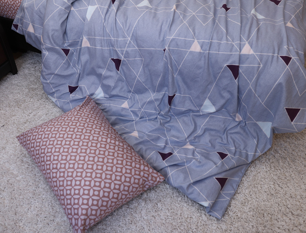 Двоспальний набір постільної білизни 180*220 із Сатину №793656AB Черешенка™