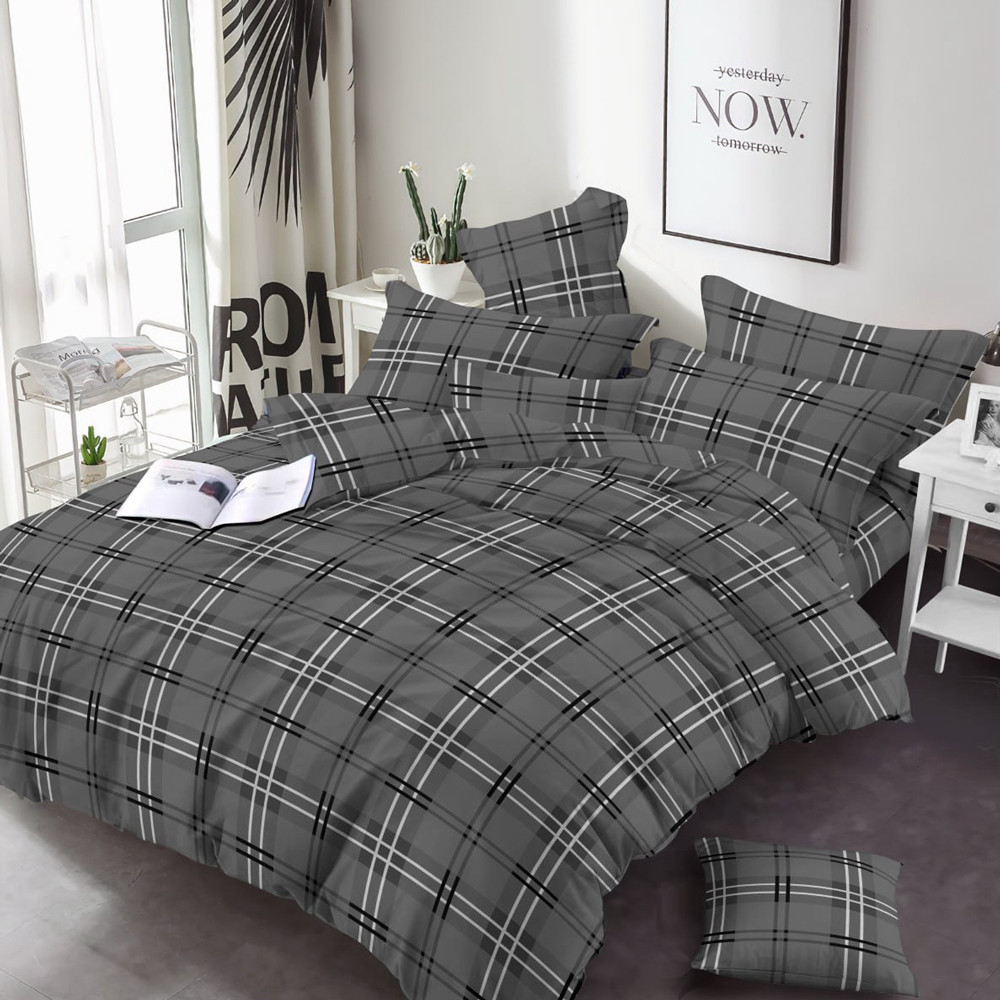 Ткань для постельного белья Бязь "Gold" Lux клетка GL16290