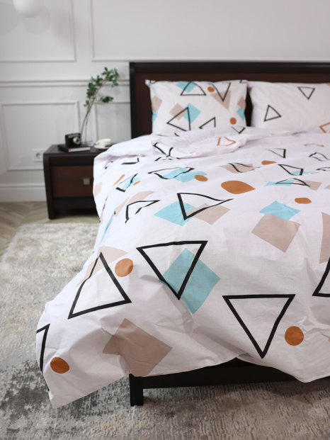 Полуторний набір постільної білизни 150*220 із Бязі "Gold" №151580 Черешенка™