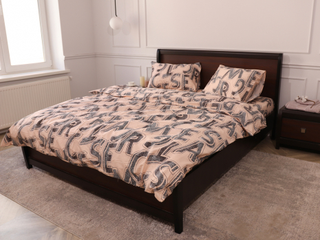 Двоспальний набір постільної білизни 180*220 із Сатину №44247 Черешенка™