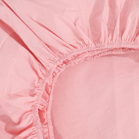 Простынь на резинке (140*200*25) розовая №6631191