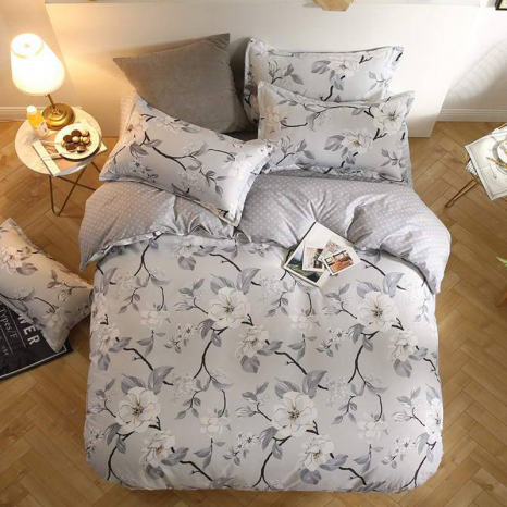 Ткань для постельного белья Бязь "Gold" Lux "Яблоневый цвет" GL4067