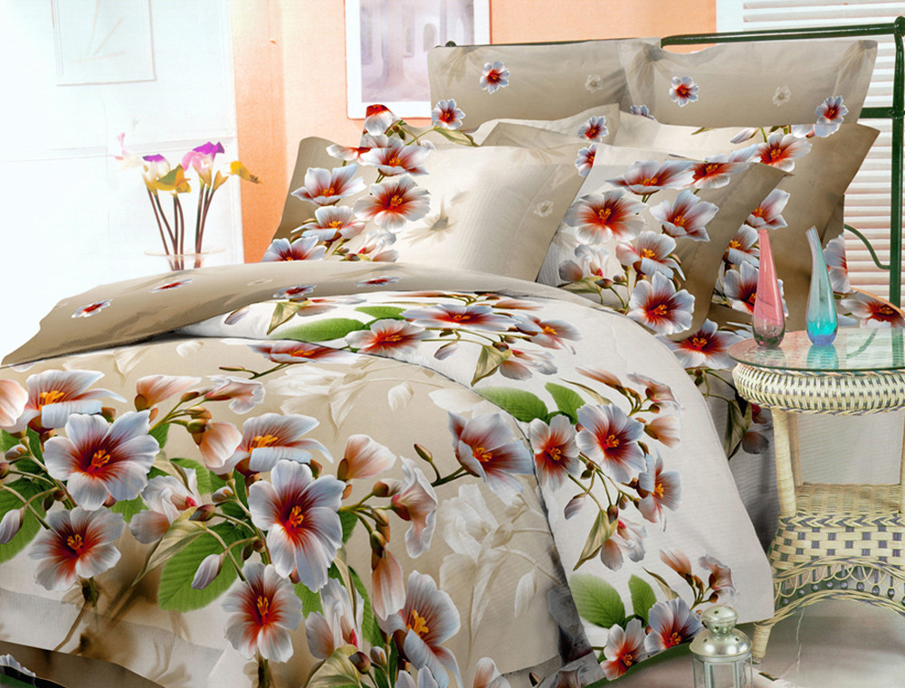 Сімейний набір постільної білизни із Бязі "Gold" №156901 Черешенка™