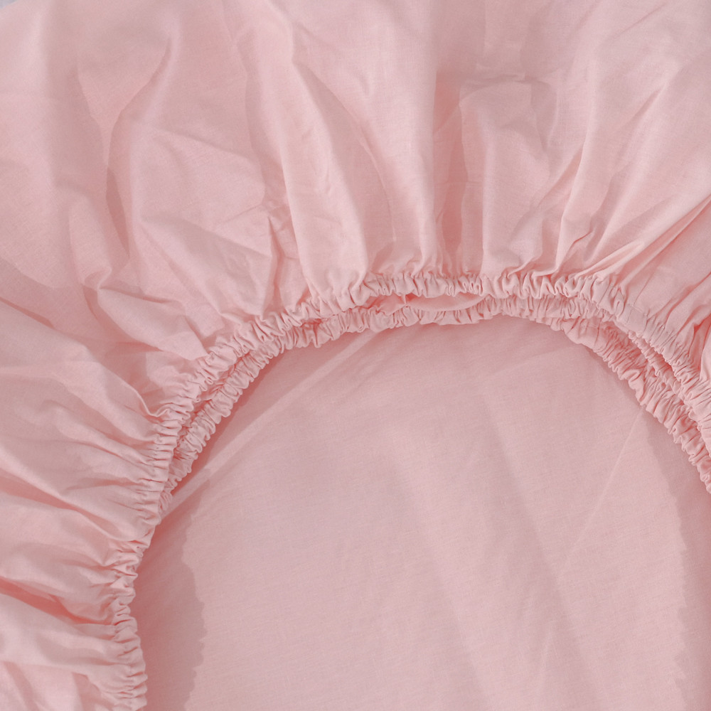 Простирадло на резинці (180*200*25) рожеве №665514