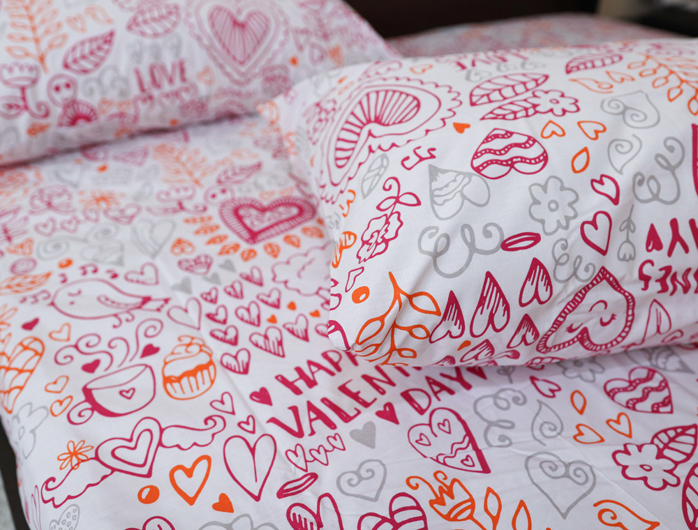 Полуторный набор постельного белья 150*220 из Бязи "Gold" №156080 Черешенка™