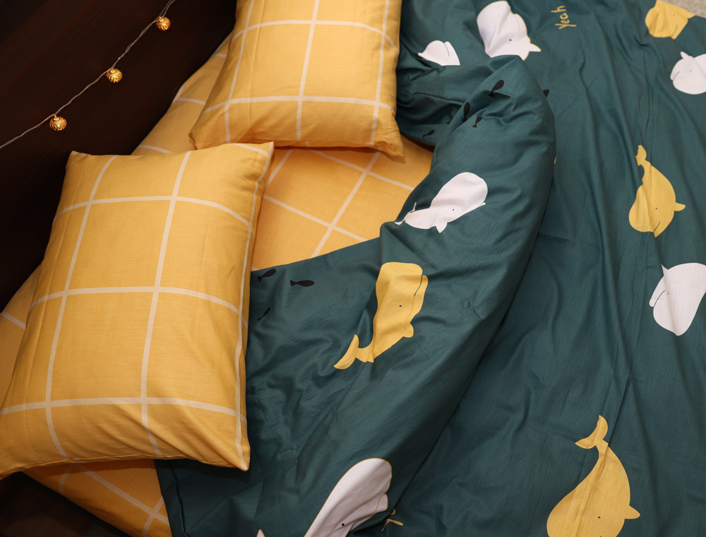 Сімейний набір постільної білизни із Сатину №067AB Черешенка™