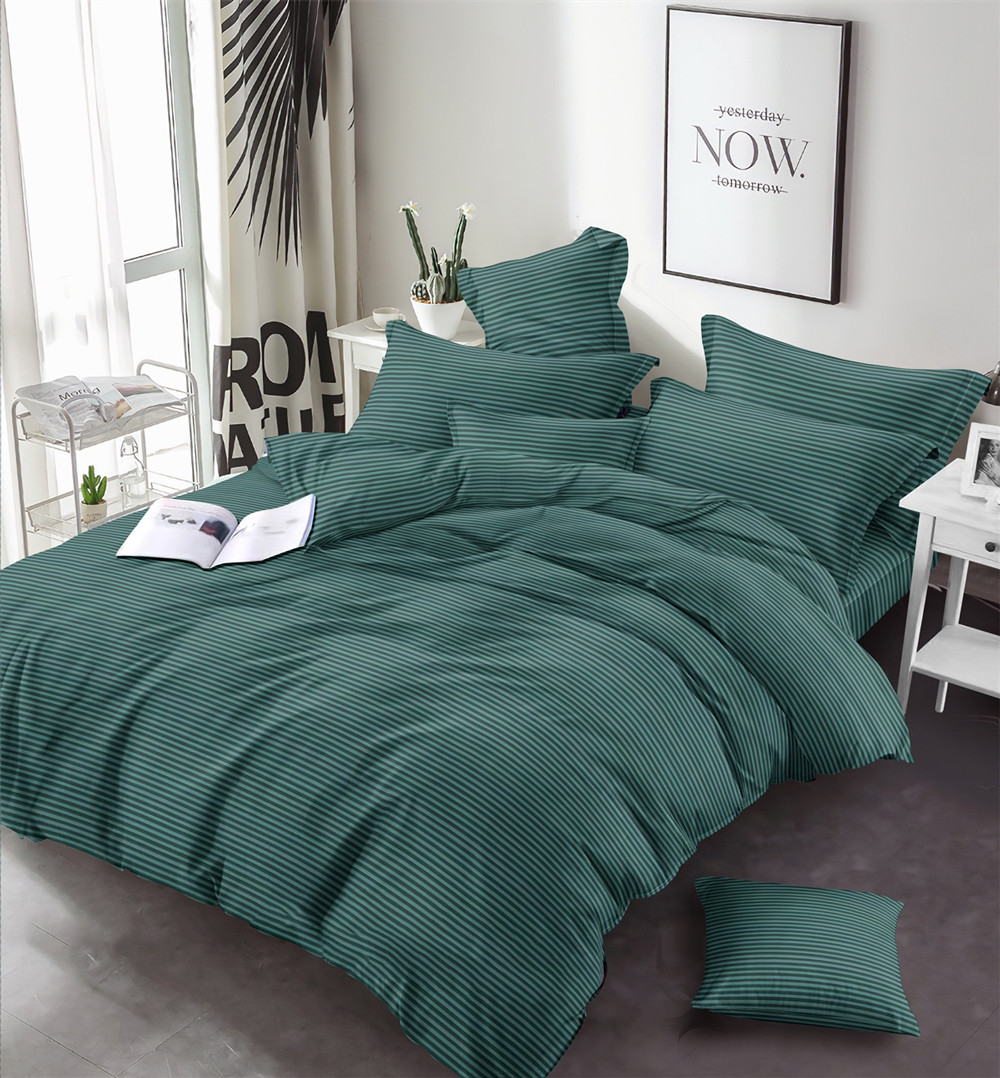 Тканина для постільної білизни Бязь "Gold" Lux однотонна GLS300green (50м)