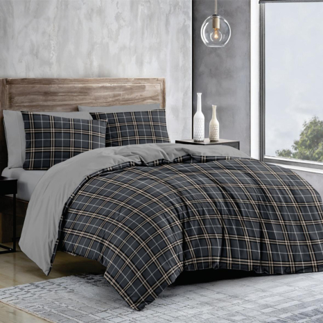 Ткань для постельного белья Бязь "Gold" Lux GL10580grey (A+B) - (50м+50м)