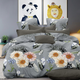 Тканина для постільної білизни Бязь "Gold" Lux GL1749grey