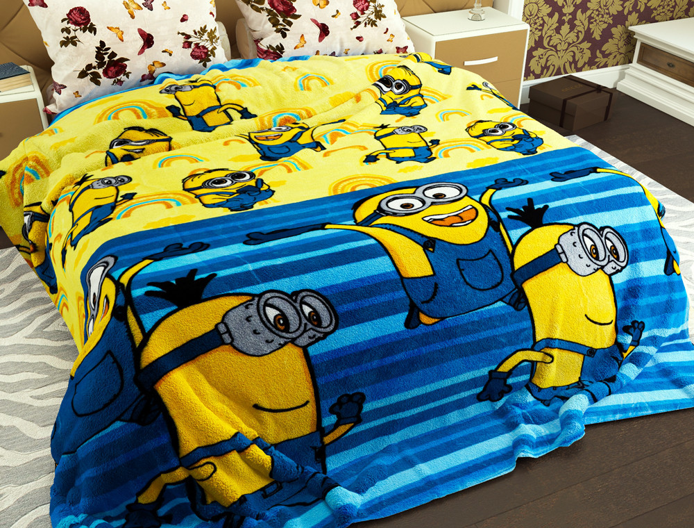 Полуторний флісовий плед №33667