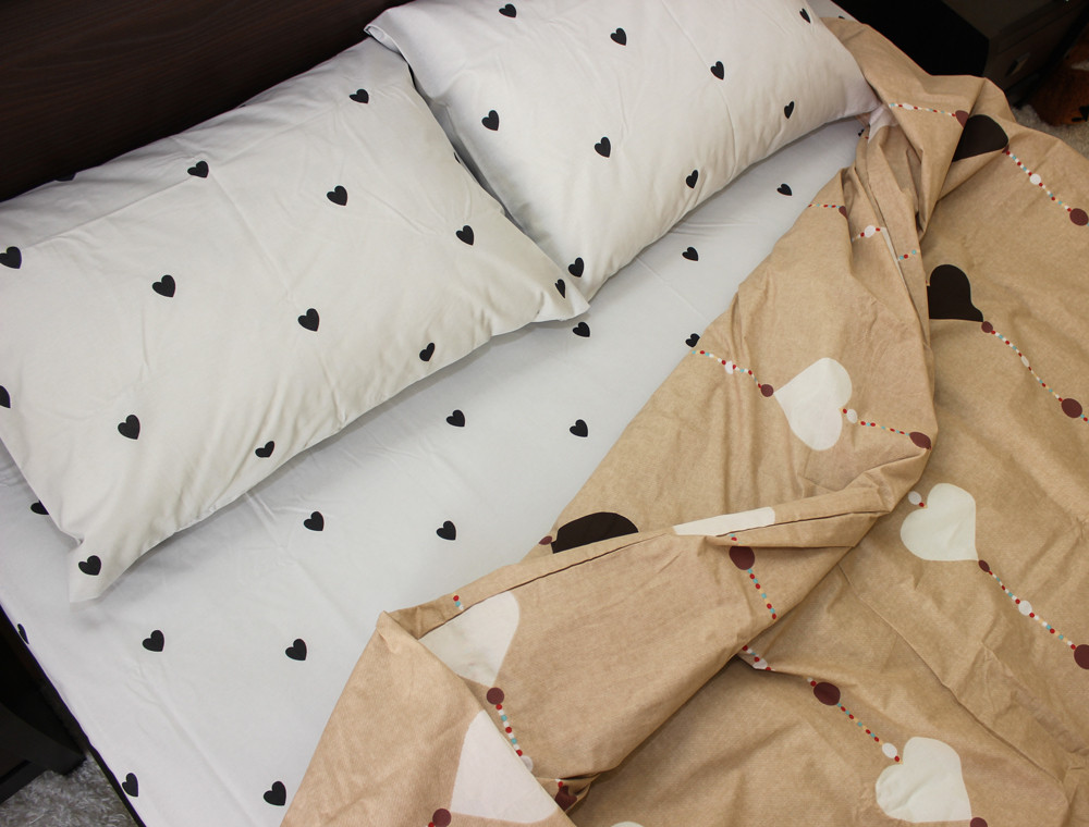 Євро-максі набір постільної білизни 200*220 із Ранфорсу №181261AB Черешенка™