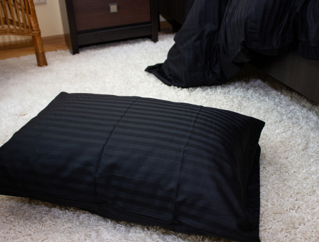 Євро-максі набір постільної білизни 200*220 зі Страйп Сатину №50111 Черешенка™