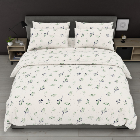 Тканина для постільної білизни Бязь "Gold" Lux GL8273milk