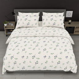 Тканина для постільної білизни Бязь "Gold" Lux GL8273milk